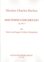 Nocturne concertant c-Moll op.69,3 fr Harfe und Fagott (Violine/Klarinette) Partitur und Stimmen
