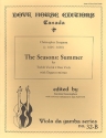 Summer from 'The Seasons' for treble viol and 2 bass viols and organ continuo score and parts