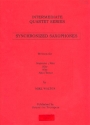 Synchronized Saxophones for 4 saxophones score and parts