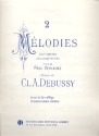 2 Melodies sur des pomes de Paul Verlaine pour voix et piano