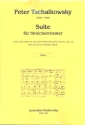 Suite nach 6 Stcken aus dem Kinderalbum op.39 fr Streichorchester Partitur und Stimmen