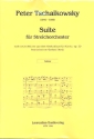 Suite nach 6 Stcken aus dem Kinderalbum op.39 fr Streichorchester Partitur und Stimmen