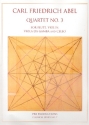 Quartet no.3 for flute, violin, viola da gamba and cello score and parts