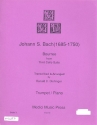 Bourree for trumpet and piano