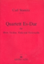 Quartett Es-Dur fr Oboe, Violine, Viola und Violoncello Partitur und Stimmen