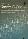 Sonate G-Dur (+CD) fr Sopranblockflte und Bc