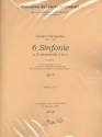 6 Sinfonie op.6 a 2 strumenti e Bc partitura e parti musedita