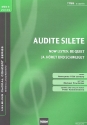 Audite silete fr Mnnerchor a cappella Partitur (lat/en/dt)
