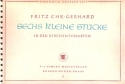 6 kleine Stcke in den Kirchentonarten fr Klavier (1 Melodie- und 1 Bainstrument) Archivkopie