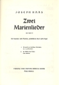 2 Marienlieder op.57 fr Sopran, Alt, gem Chor und Orgel Partitur