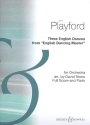 Three English Dances HSS 106 fr Orchester Partitur und Stimmen