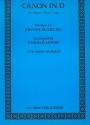 Canon in D for organ and piano