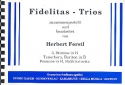 Fidelitas-Trios 3. Stimme in B Tenorhorn / Bariton / Posaune in B / Baklarinette