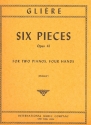 Six pieces op.41 for 2 pianos 4 hands 2 scores