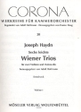 6 leichte Wiener Trios fr 2 Violinen und Violoncello Stimmen