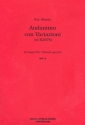 Andantino con Variazioni KV297b für 4 Klarinetten Partitur und Stimmen