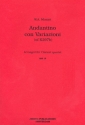 Andantino con Variazioni KV297b fr 4 Klarinetten Partitur und Stimmen