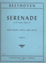 Serenade D-Dur op.8 fr Violine, Viola und Violoncello Stimmen