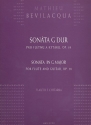Sonate G-Dur op.38 für Flöte und Gitarre Partitur und Stimme
