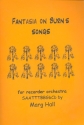 Fantasia on Burns Songs for recorder orchestra score and parts