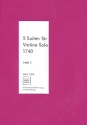 5 Suiten Band 1 (Nr.1-3) fr Violine