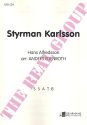 Styrman Karlsson fr gem Chor a cappella Partitur (schwed)
