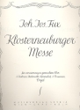 Klosterneuburger Messe fr Soli (gem Chor) und Instrumente Orgel-Partitur