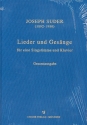 Lieder und Gesnge fr Gesang (hoch) und Klavier