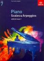 Scales, Arpeggios and broken Chords Grade 7 for piano
