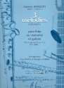 3 Mlodies pour flte (clarinette) et guitare partition et parties