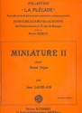 Miniature Vol.2 pour orgue