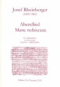 Abendlied (Mane nobiscum) op.69,3 fr 6 Blockflten Partitur und Stimmen