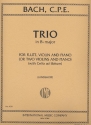Trio B-Dur fr Flte, Violine und Klavier (2 Violinen und Klavier) (Violoncello a Stimmen