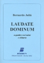 Laudate Dominum fr 4 Stimmen (gem Chor) und Gitarre Paetitur und Gitarrenstimme