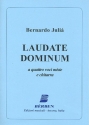 Laudate Dominum fr 4 Stimmen (gem Chor) und Gitarre Paetitur und Gitarrenstimme