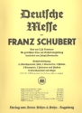 Deutsche Messe D872 (Ausgabe F) fr gem Chor, Streicher und Orgel (Blser ad lib) Orgel-Partitur