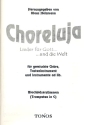 Choreluja fr gem Chor, Tasteninstrument und Intsrumente ad lib Blechblser in C (Spielpartitur)