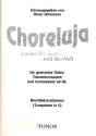Choreluja fr gem Chor, Tasteninstrument und Intsrumente ad lib Blechblser in C (Spielpartitur)