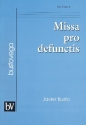 Missa pro defunctis for soloists, mixed chorus and clarinet score