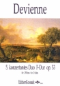 Konzertantes Duo F-Dur Nr.5 op.53 fr 2 Flten Partitur und Stimmen