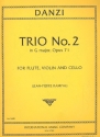 Trio in G Major no.2 op.71 for flute, violin and cello parts
