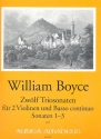 12 Sonaten Band 1 (Nr.1-3) fr 2 Violinen und Bc Stimmen