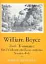 12 Sonaten Band 2 (Nr.4-6) fr 2 Violinen und Bc Stimmen