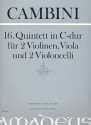 Quintett C-Dur Nr.16 fr 2 Violinen, Viola und 2 Violoncelli Partitur und Stimmen