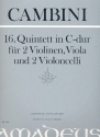 Quintett C-Dur Nr.16 fr 2 Violinen, Viola und 2 Violoncelli Partitur und Stimmen