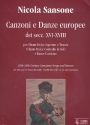 Canzoni e danze europee per flauto dolce soprano (tenore) e bc