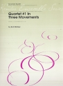 Quartet no.1 in 3 Movements for 4 saxophones (SATBar) score and parts