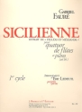 Sicilienne pour 4 flutes (piano ad lib) partition et parties