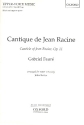 Cantique de Jean Racine op.11 for female chorus and organ (piano) score (frz/en)