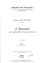 2 Sonaten fr Violoncello und Bc Partitur und Stimmen (Bc nicht ausgesetzt)